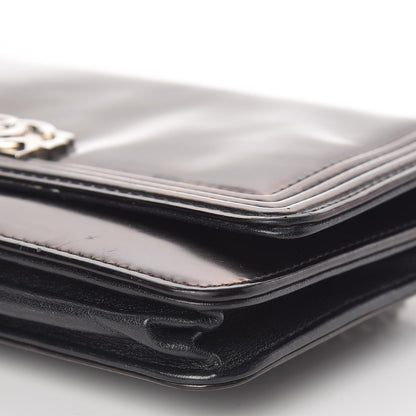 Chanel Glazed Calfskin Boy Wallet On Chain WOC Black 10 of 18