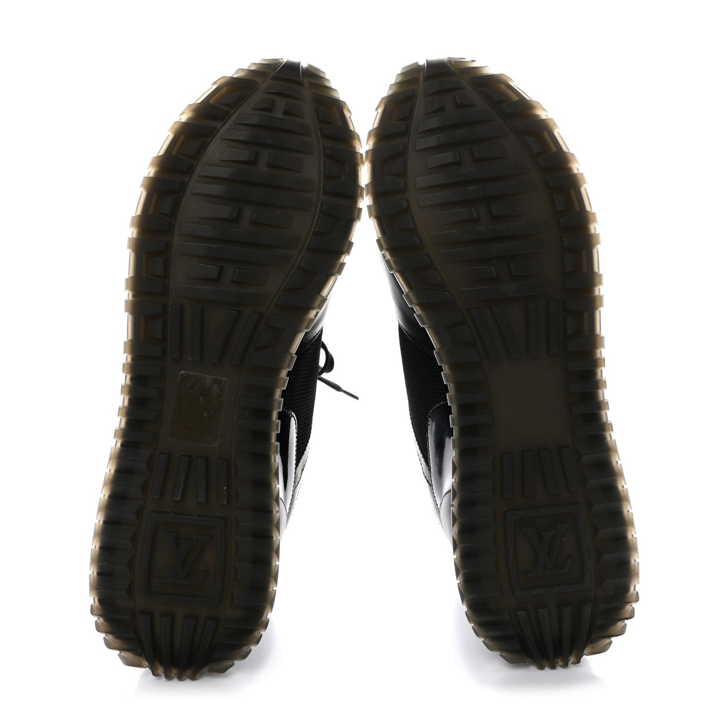Calfskin Run Away Sneakers 36 Black