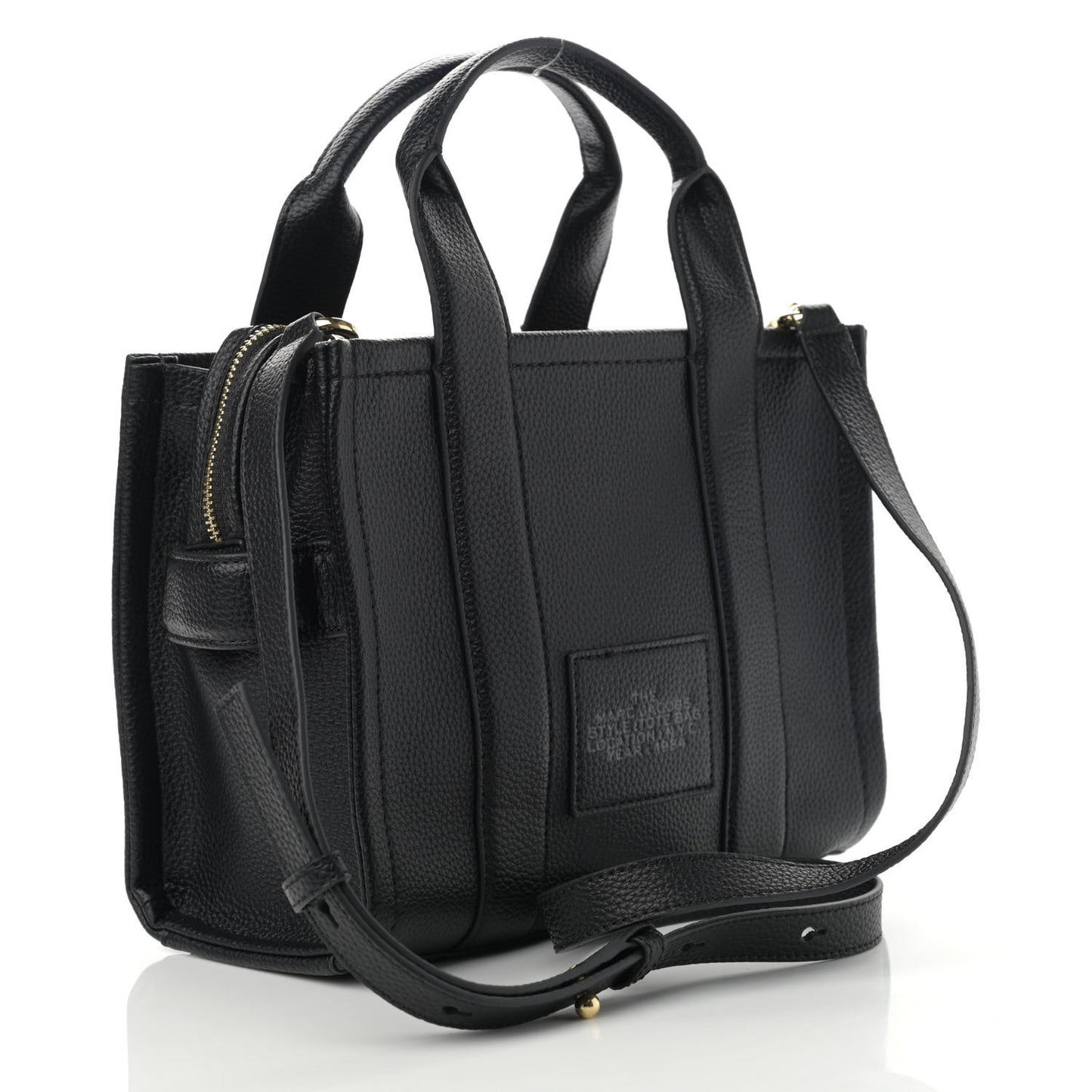 Grained Calfskin Mini The Tote Bag Black