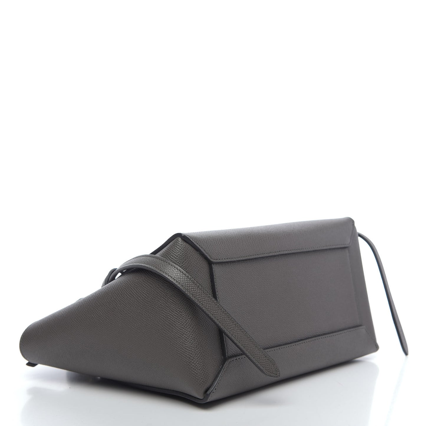 Grained Calfskin Mini Belt Bag Grey
