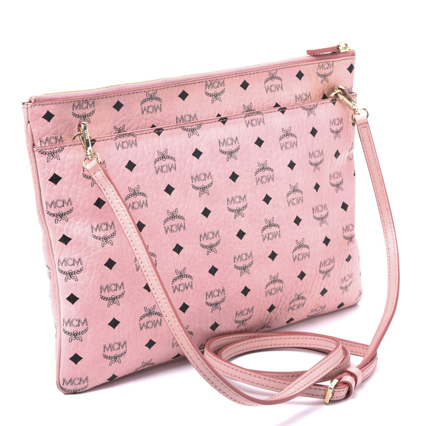 Visetos Medium Crossbody Pouch Soft Pink