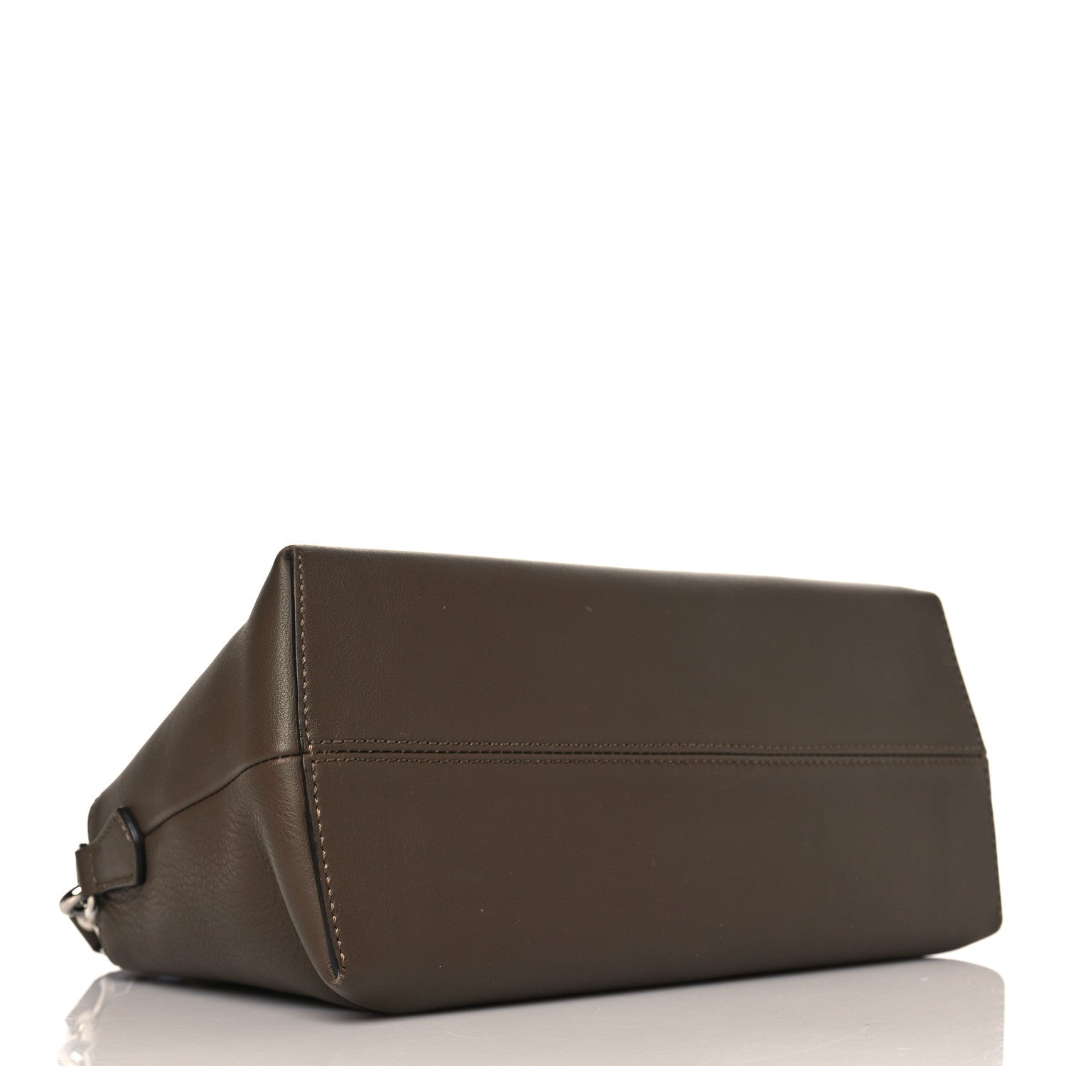 Fendi Vitello Dolce Bi-Color FF 1974 Embossed Medium By The Way Boston Bag Maya Black 4 of 9