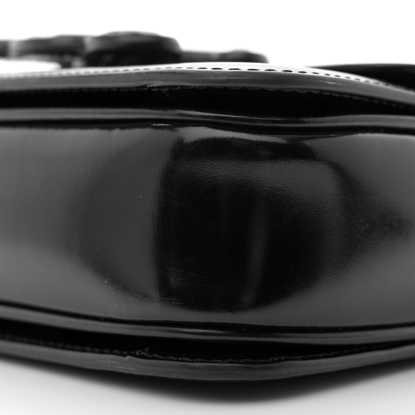 Shiny Calfskin Teen Cuir Triomphe Black