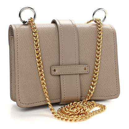 Chloe Shiny Goatskin Calfskin Mini Aby Chain Shoulder Bag Motty Grey 2 of 10