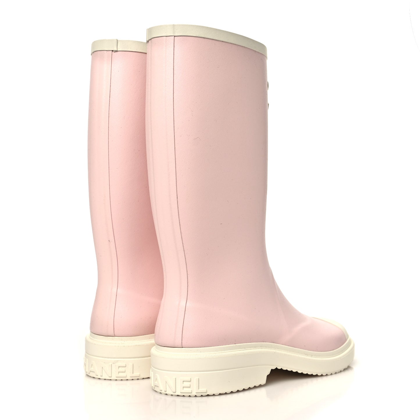Caoutchouk CC High Boots 42 Light Pink White