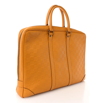 Louis Vuitton Damier Infini Porte-Documents Voyage Jaune 3 of 12