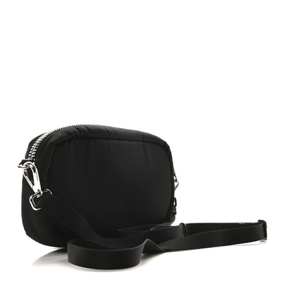 Prada Tessuto Soft Nylon Small Convertible Crossbody Wristlet Black Fuoco 3 of 10