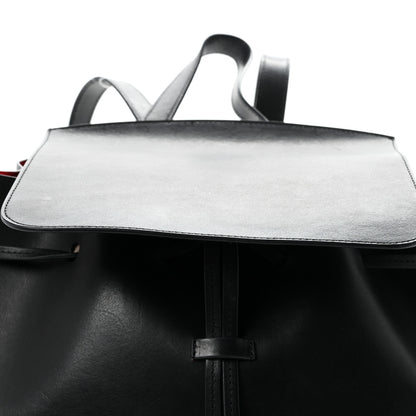Mansur Gavriel Vegetable Tanned Calfskin Backpack Black Flamma 8 of 10