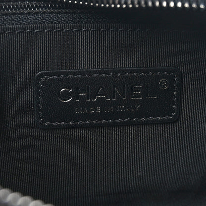 Chanel Metallic Lambskin Signe Bowling Bag Black 6 of 9