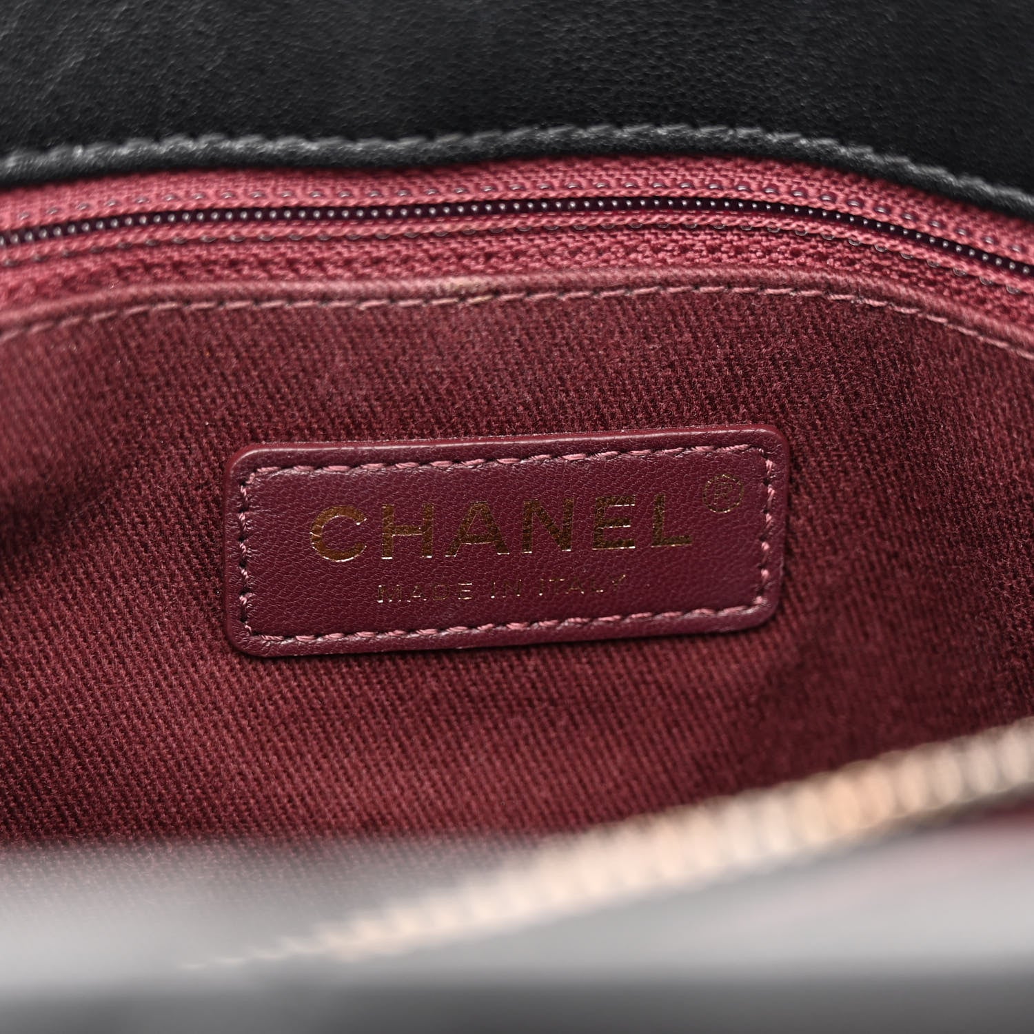 Chanel Shiny Sheepskin Quilted Large Trapezio Flap Black 6 of 13