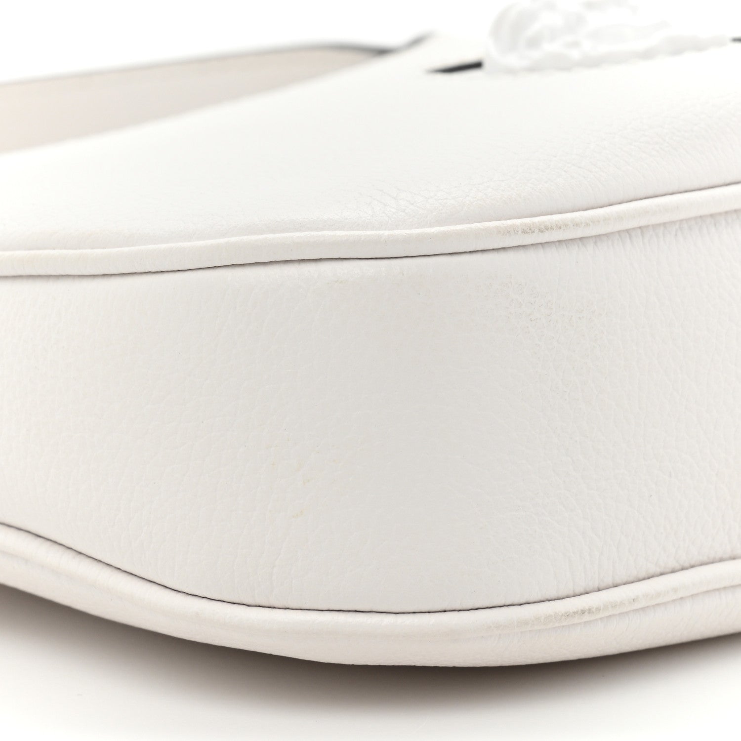 Versace Calfskin La Medusa Small Hobo Crossbody Optical White 8 of 12