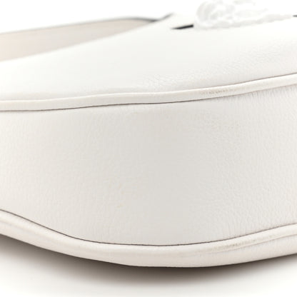 Versace Calfskin La Medusa Small Hobo Crossbody Optical White 8 of 12