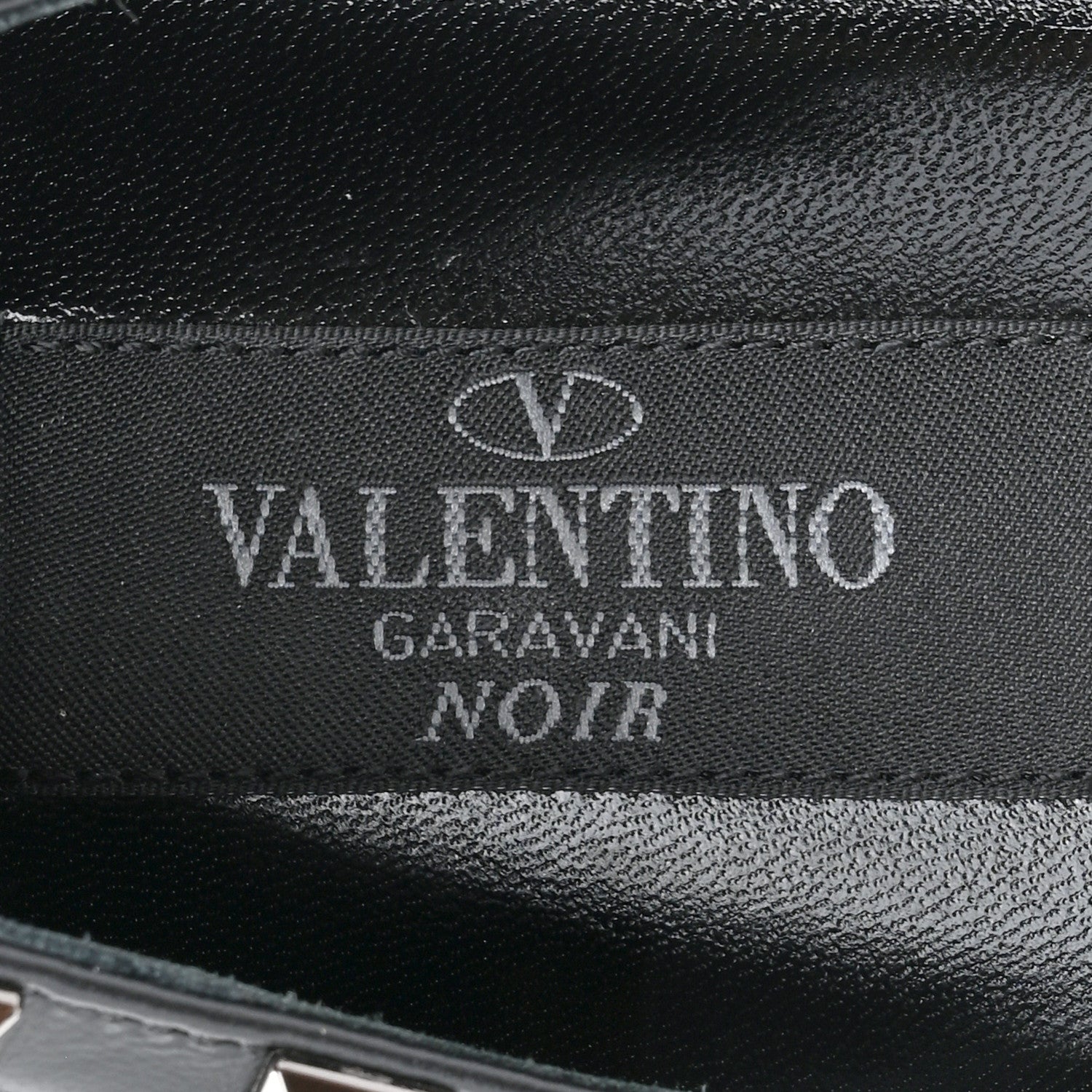 Valentino Garavani Calfskin Lacquered Monochrome Rockstud Ballerina Flats 39 Black 7 of 11