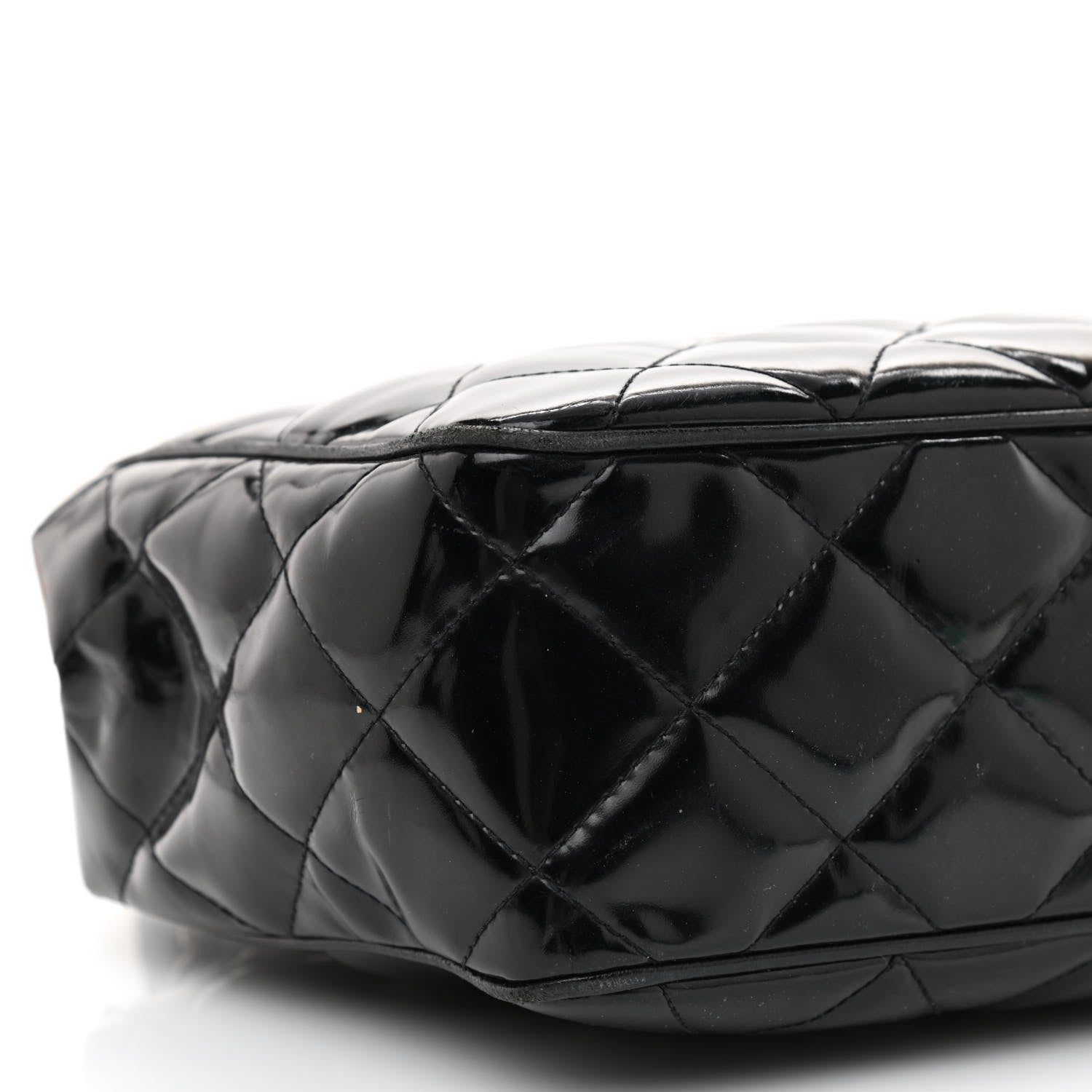 Chanel Patent Quilted Shoulder Bag Black 11 of 16