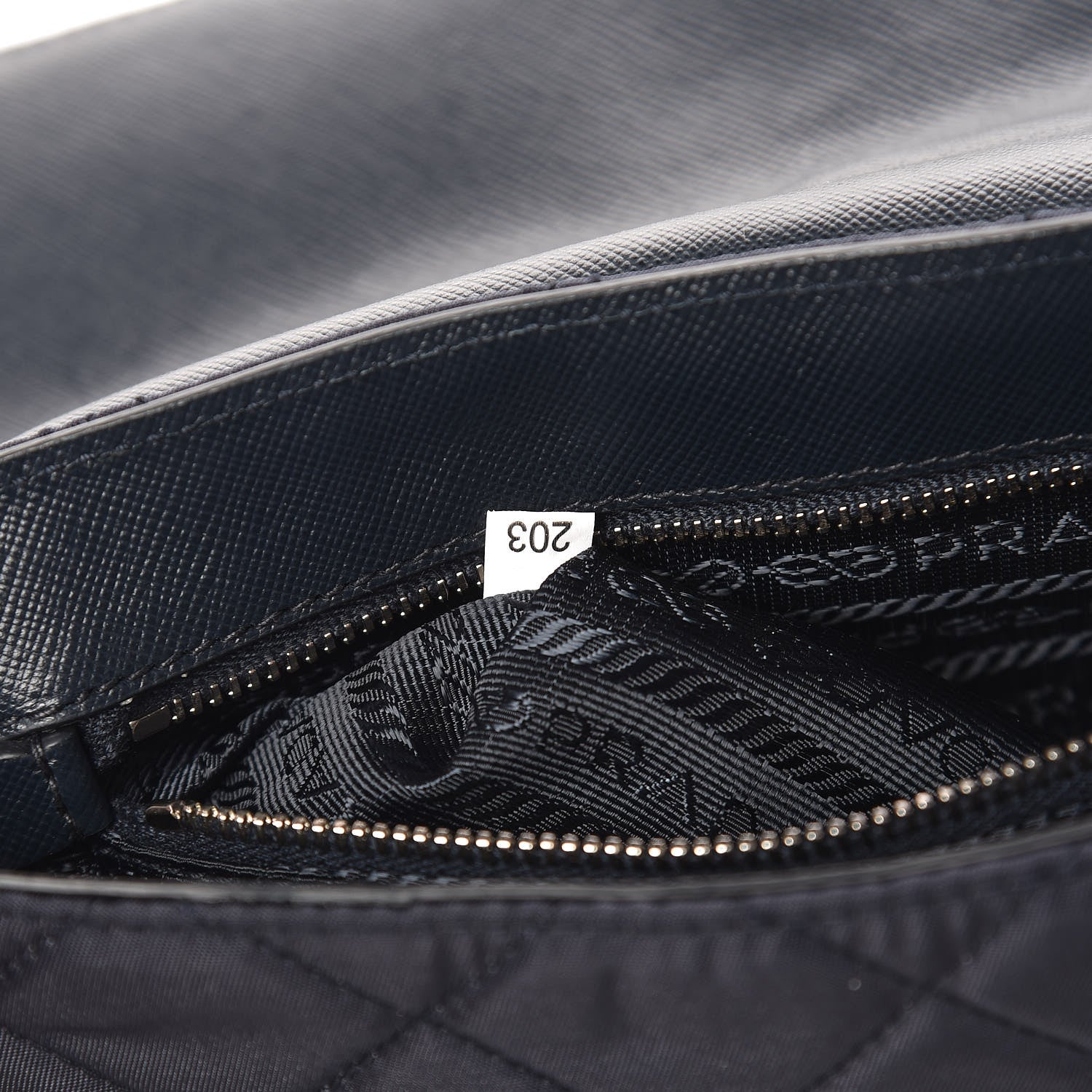 Prada Nylon Tessuto Quilted Flap Navy 7 of 12