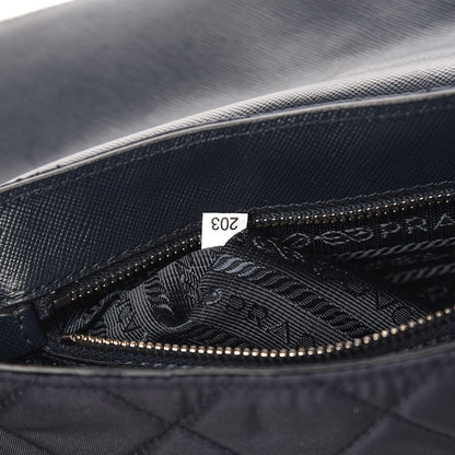 Prada Nylon Tessuto Quilted Flap Navy 7 of 12
