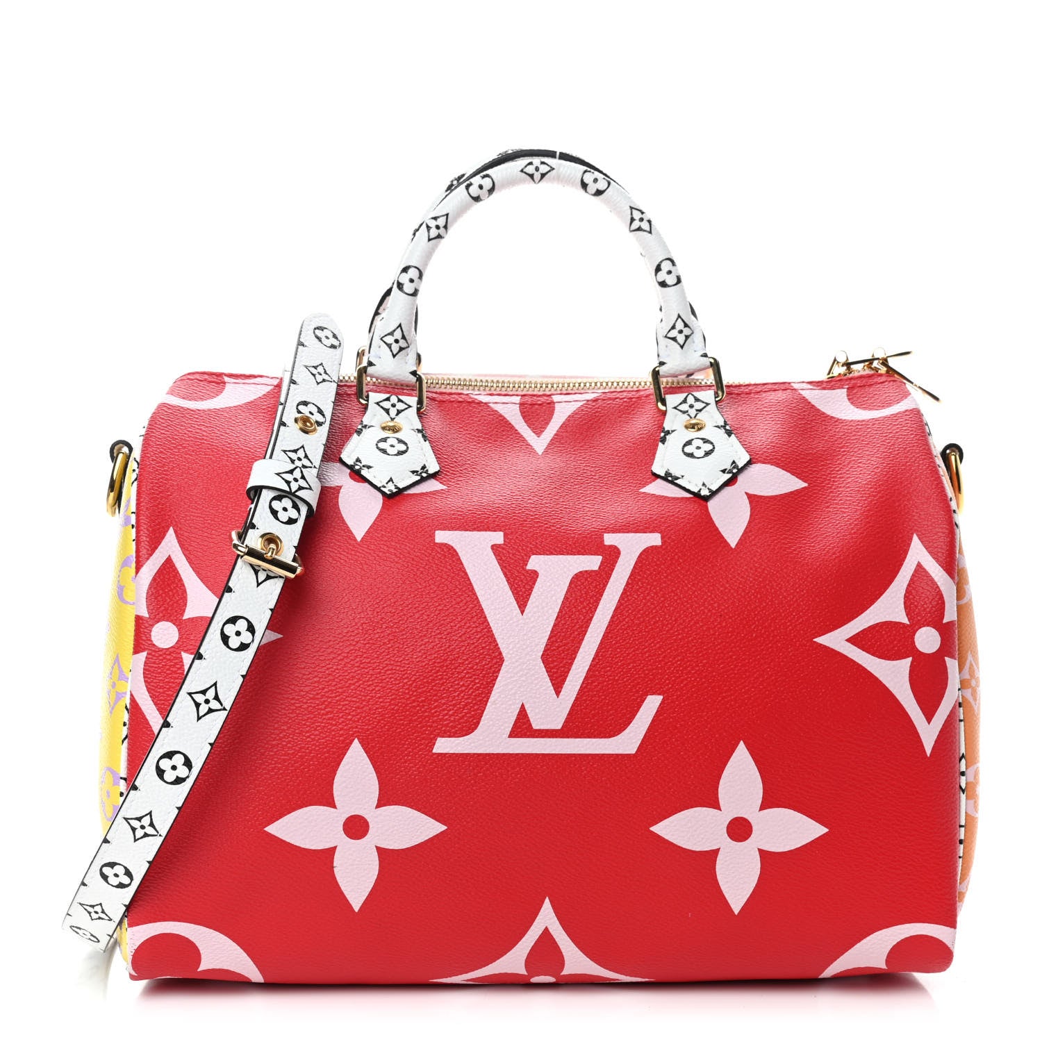 Louis Vuitton Monogram Giant Speedy Bandouliere 30 Rouge 1 of 9