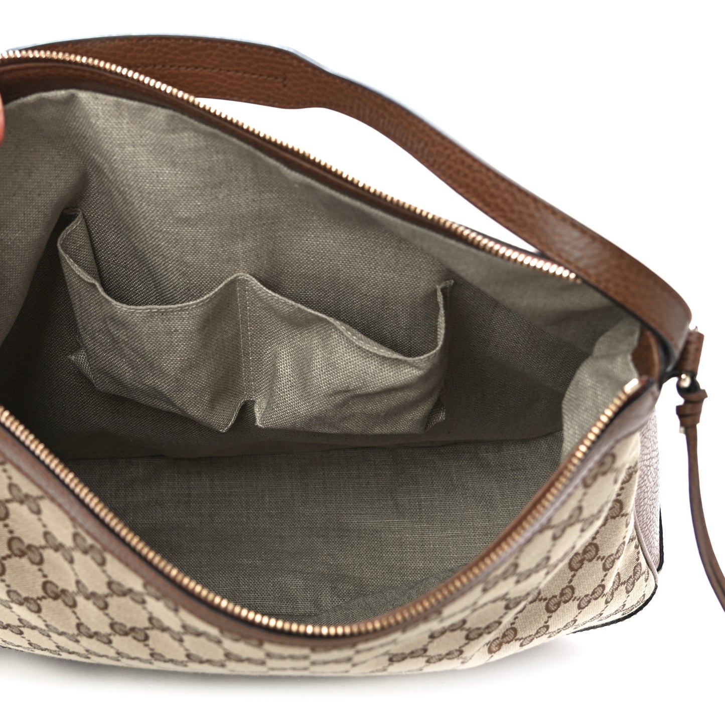 Soft GG Monogram Large Margaux Hobo Brown