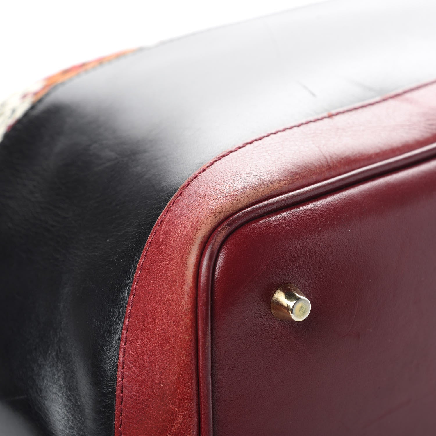 Burberry Prorsum Calfskin Raffia Check Tote 10 of 20