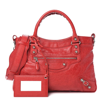 Balenciaga Agneau Giant 12 Silver Hardware Town Rouge Coquelicot 1 of 10