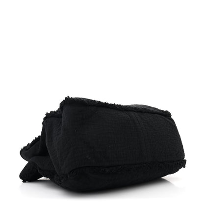 Chanel Canvas Extra Large Double Face Shopping Tote Black 4 of 10