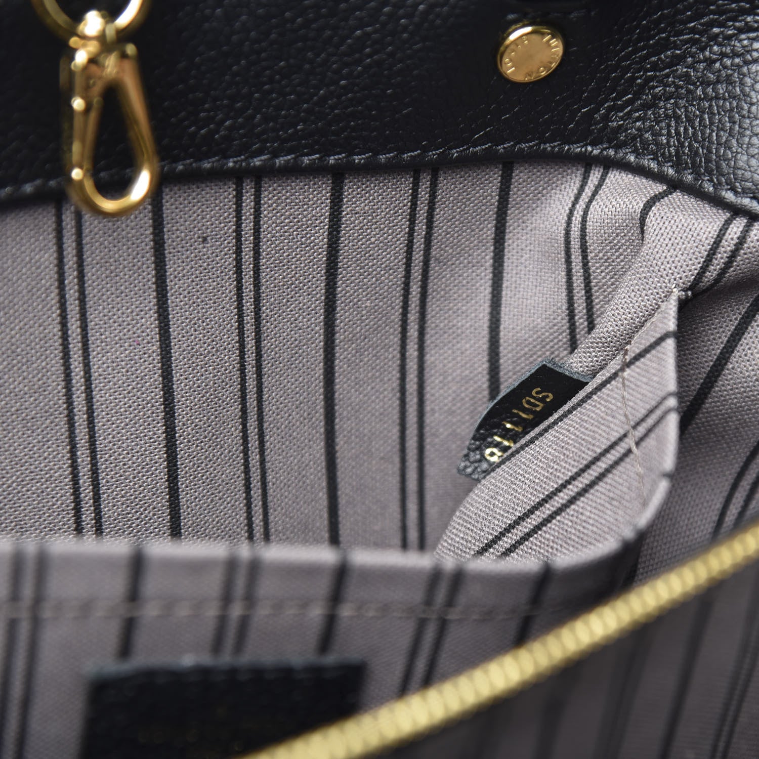 Louis Vuitton Empreinte Montaigne MM Black 9 of 13