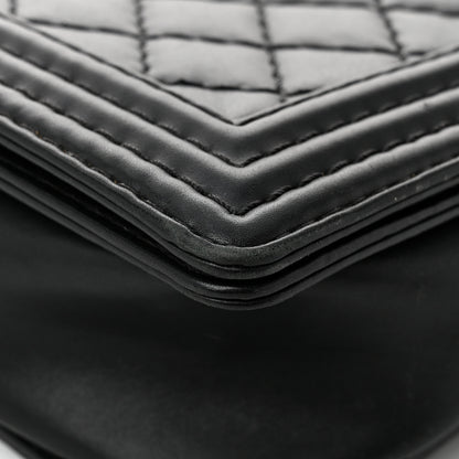 Chanel Calfskin Double Stitch Large Boy Flap Black 11 of 12