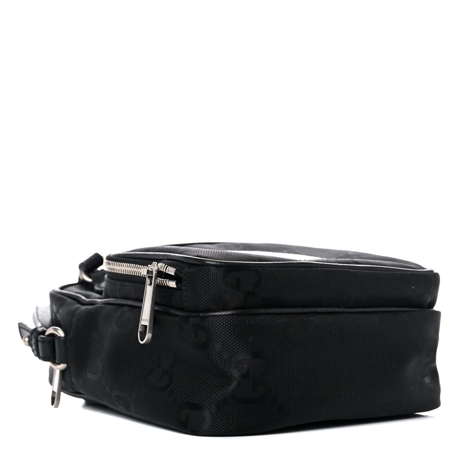 Gucci Econyl Nylon Monogram Off The Grid Shoulder Bag Crop Black 3 of 9