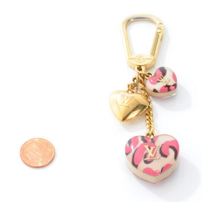 Louis Vuitton Resin Leopard Key Holder Blanc Corail 2 of 5