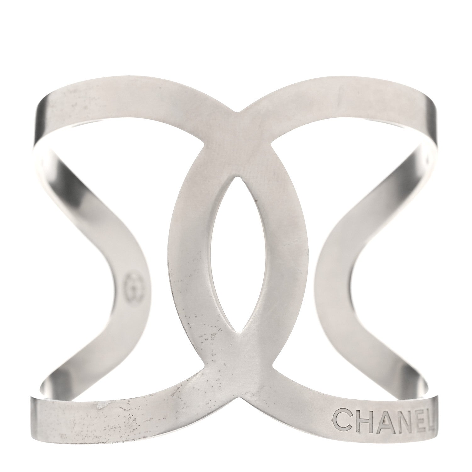Chanel Metal CC Cuff Silver 1 of 4