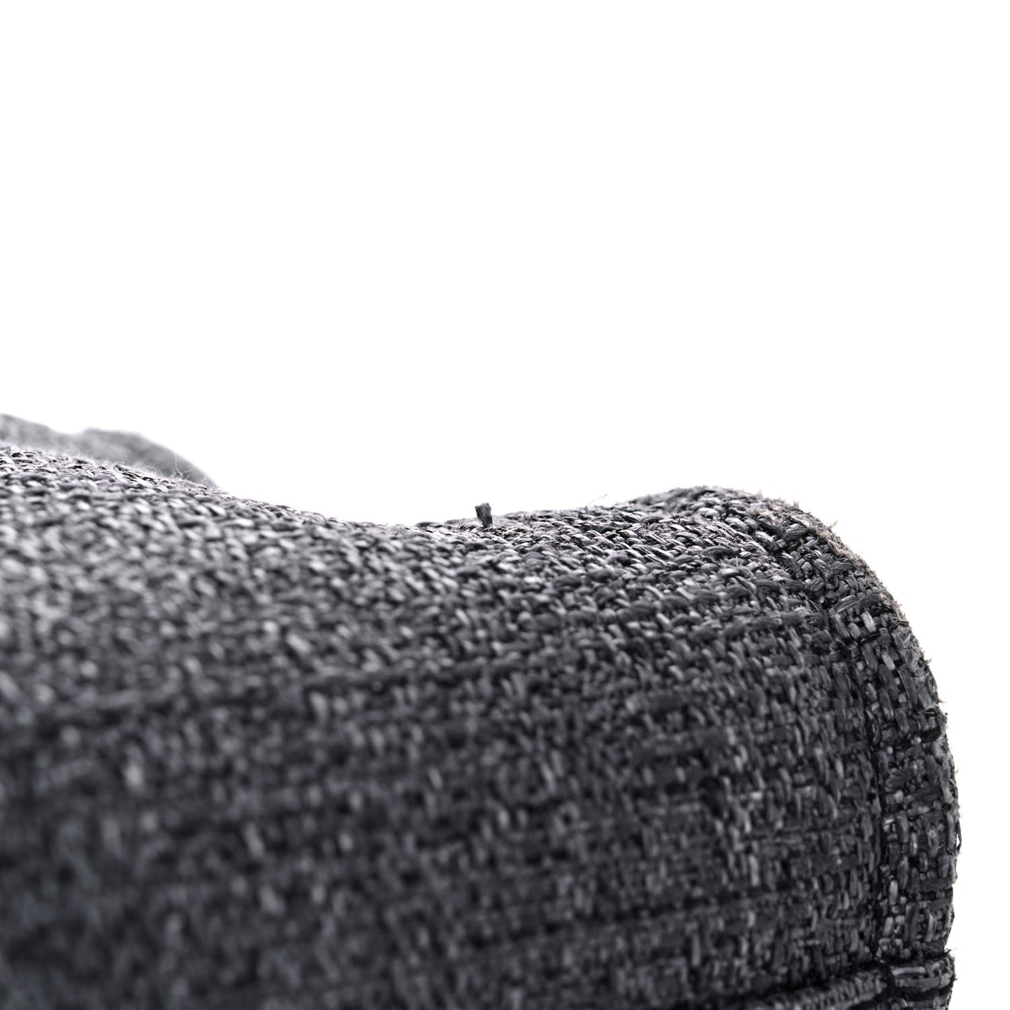 Woven Straw Raffia Medium Deauville Tote Grey