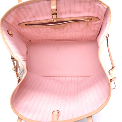 Louis Vuitton Damier Azur Neo Neverfull MM Rose Ballerine 5 of 10
