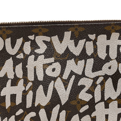 Louis Vuitton Monogram Graffiti Pochette Accessories Silver 7 of 8