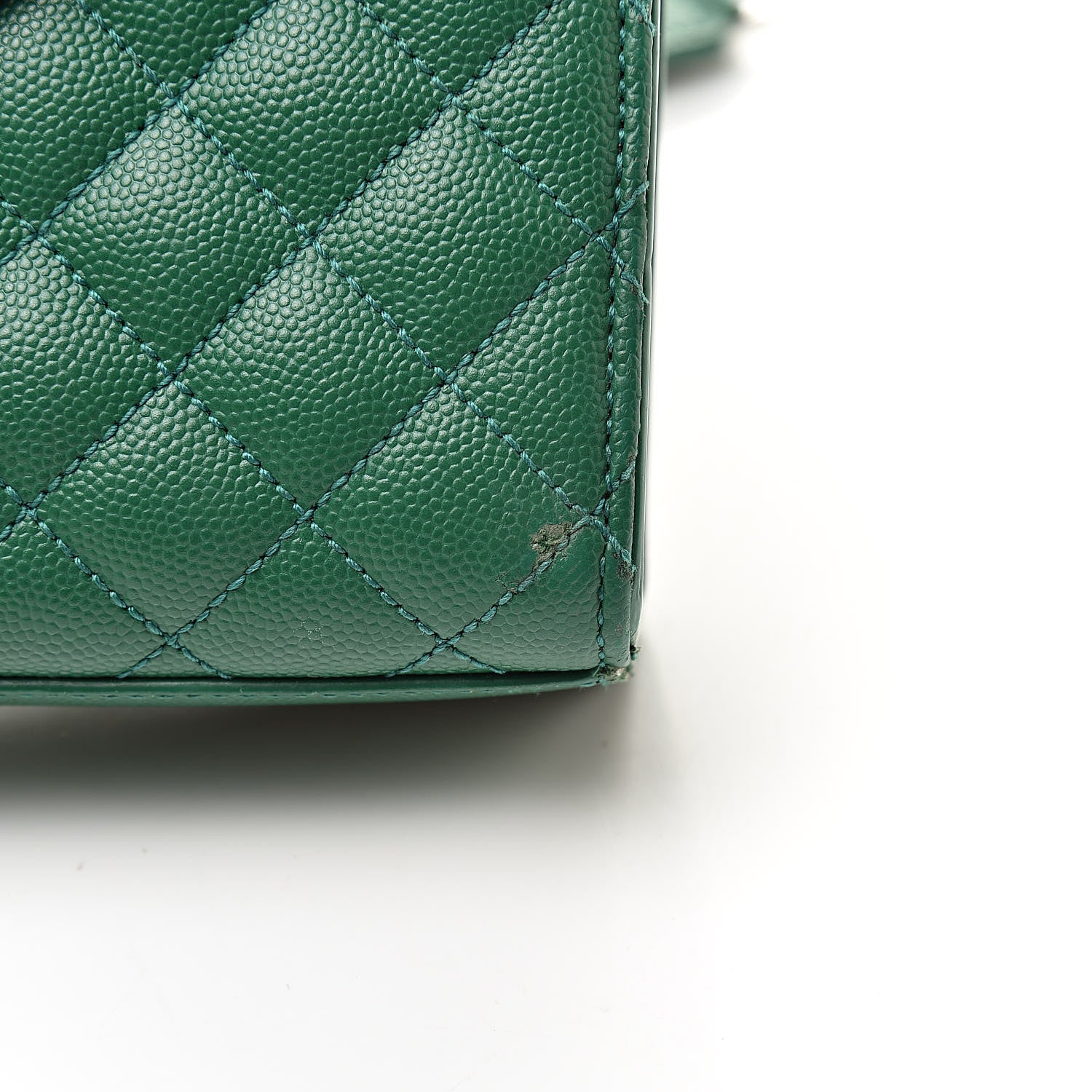 Saint Laurent Grain De Poudre Textured Mixed Matelasse Triquilt Medium Monogram Satchel Green 12 of 14