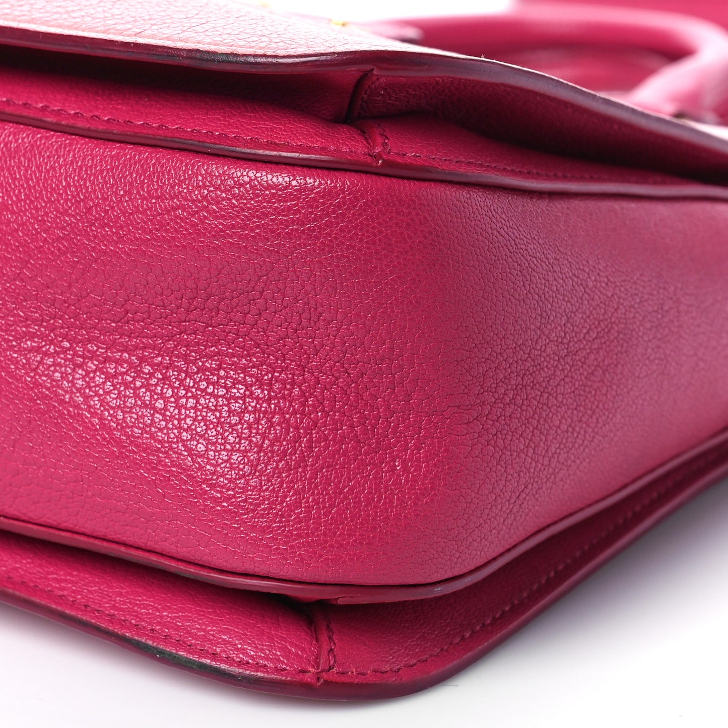 Goatskin Madras Bicolore Shopping Tote Rosa Peonia