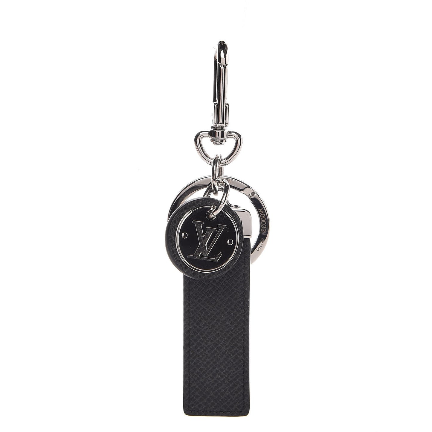 Taiga Calfskin LV Club Key Holder Ardoise