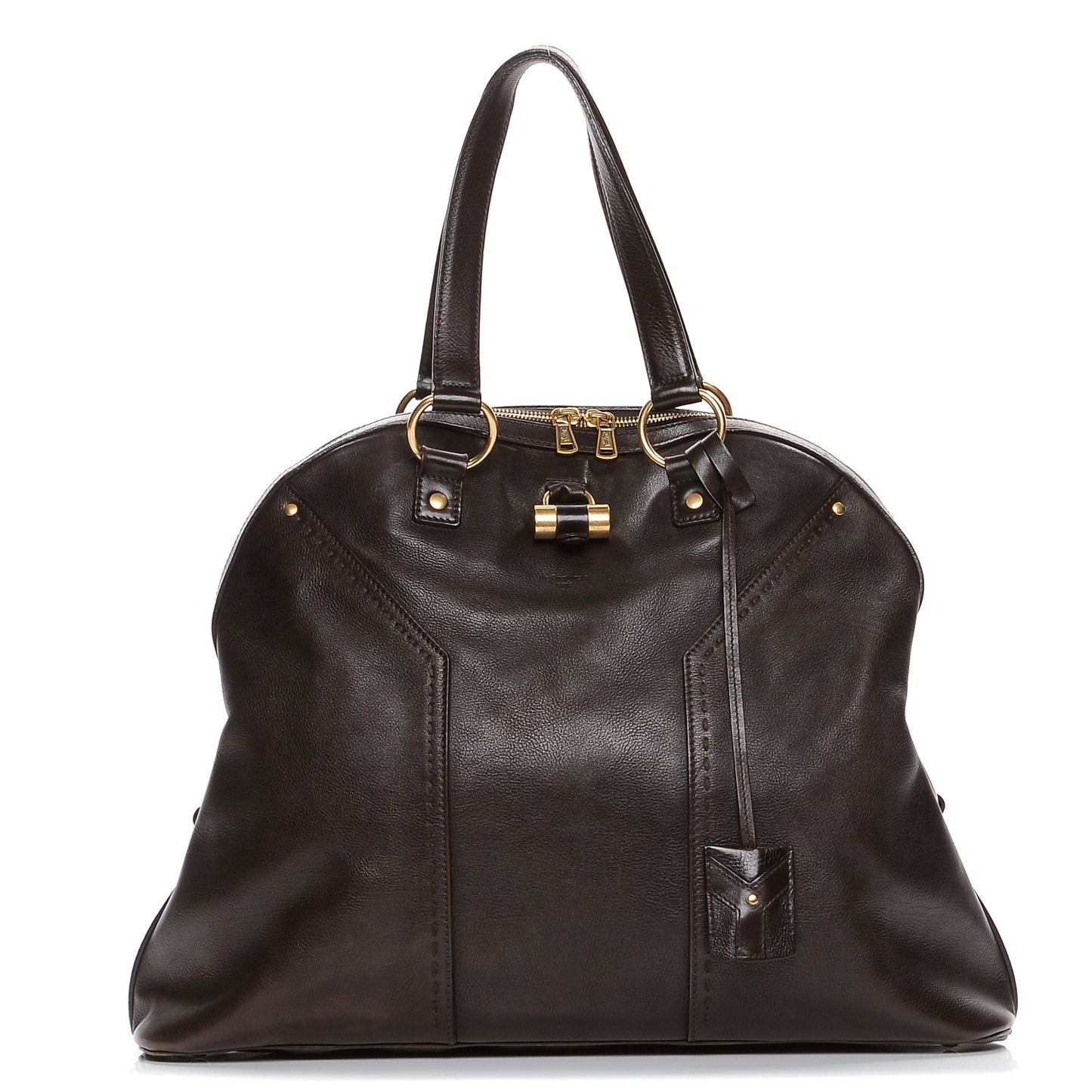 Calfskin Oversized Muse Brown