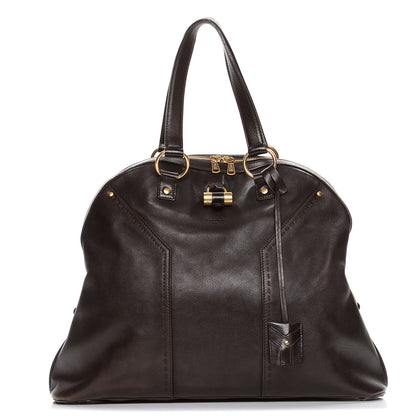 Saint Laurent Calfskin Oversized Muse Brown 1 of 8