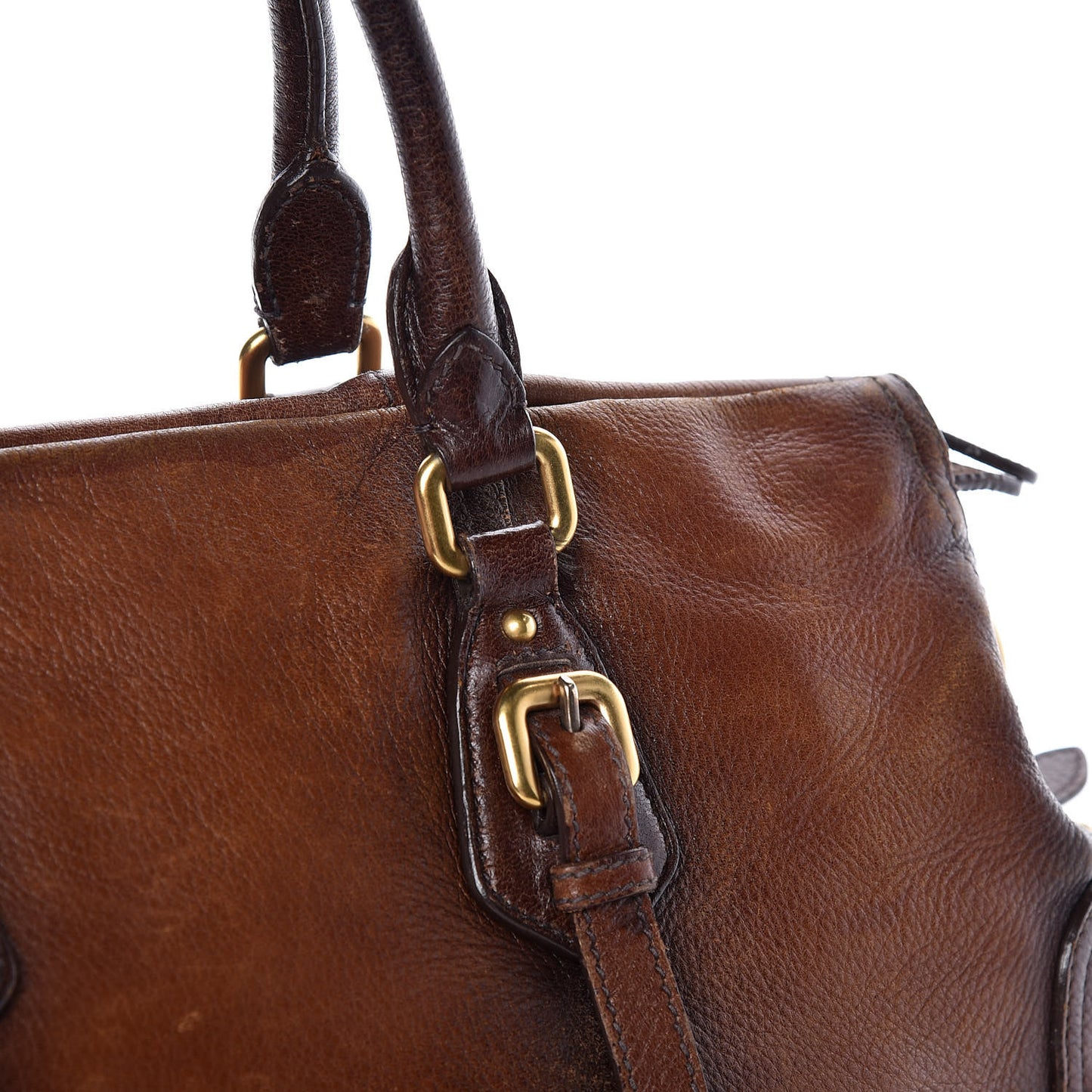 Cervo Antik Shopping Satchel Cacao Sfumato