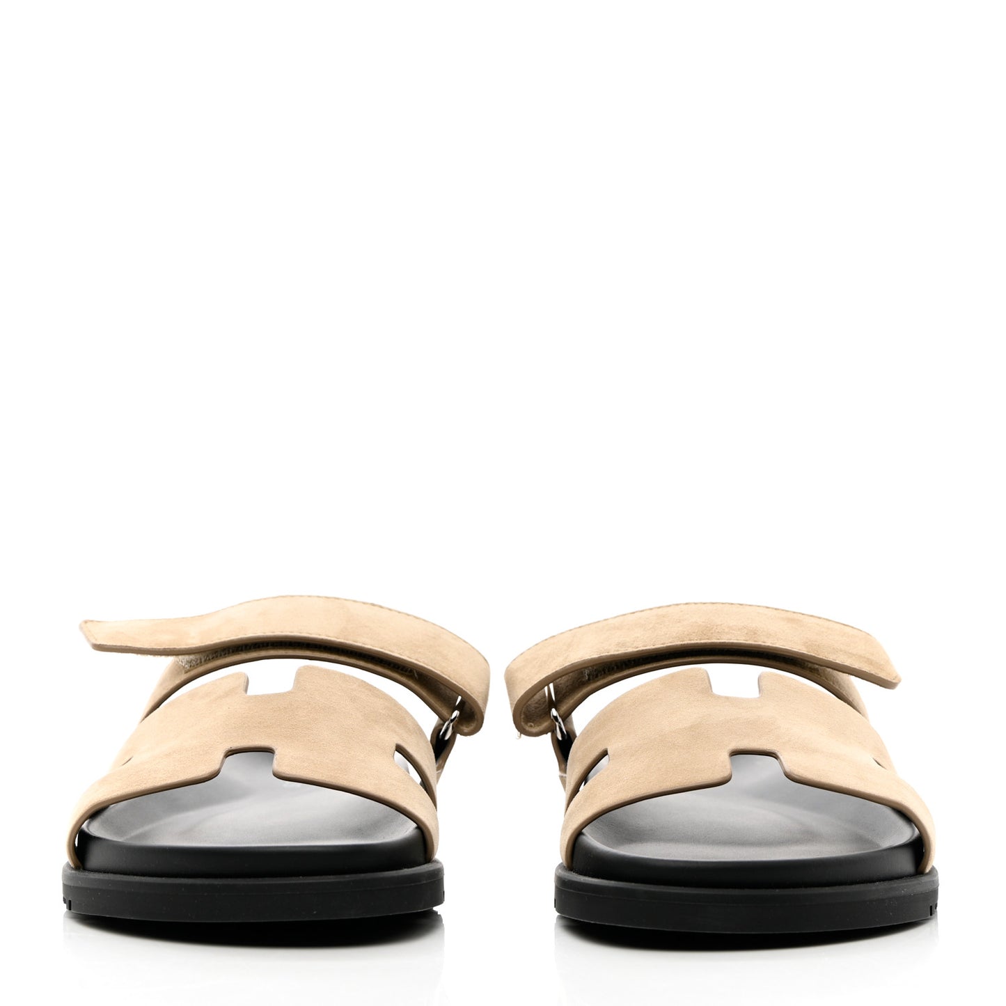 Suede Goatskin Mens Chypre Sandals 40 Beige Argile