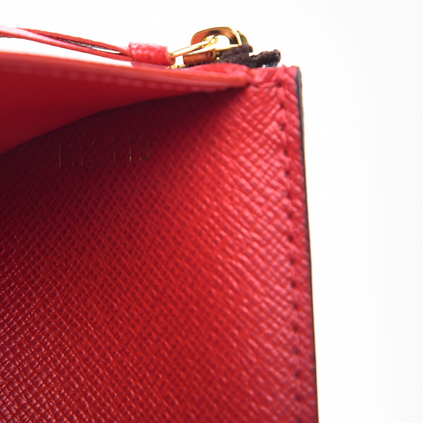 Damier Ebene Victorine Wallet Red