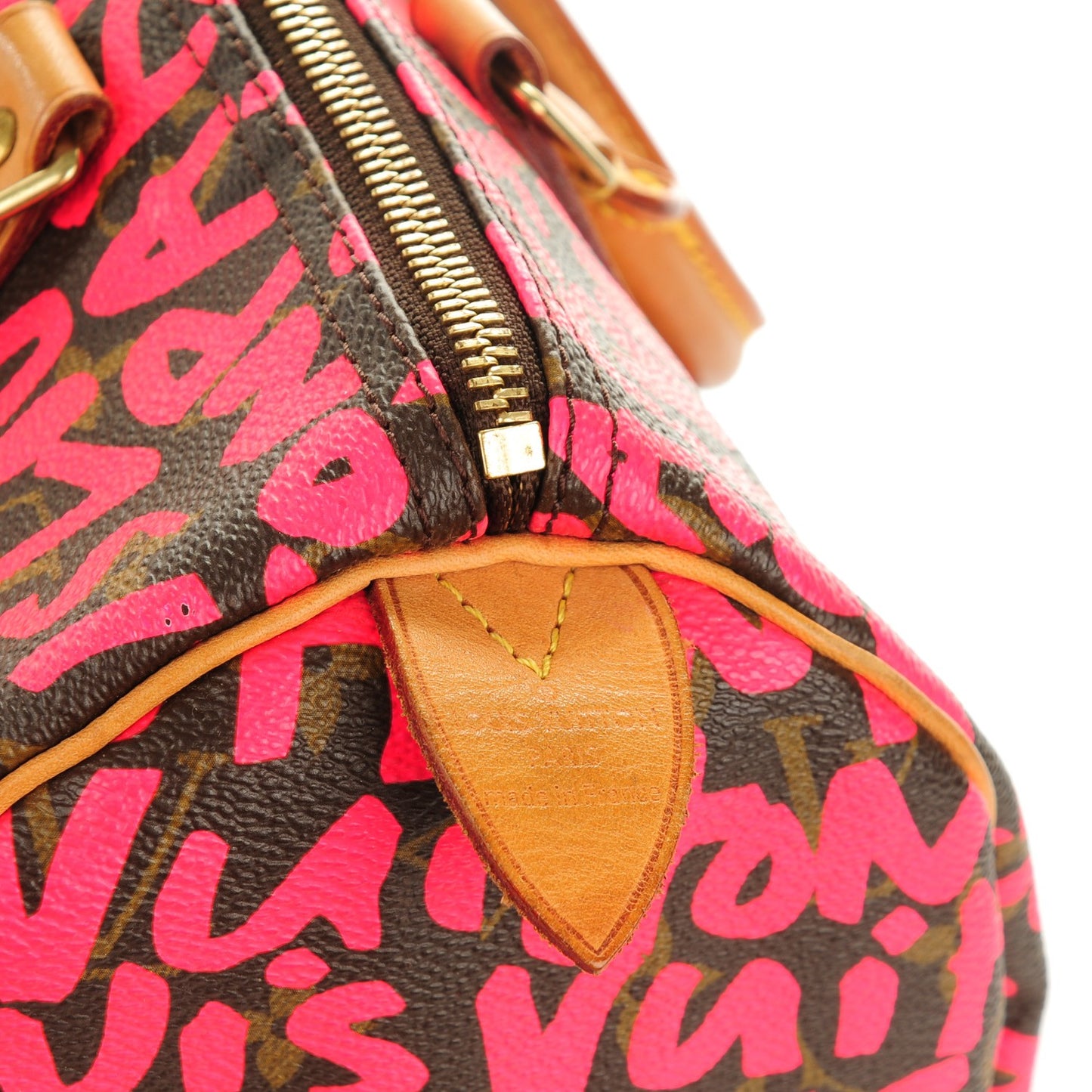 Monogram Graffiti Speedy 30 Fuchsia