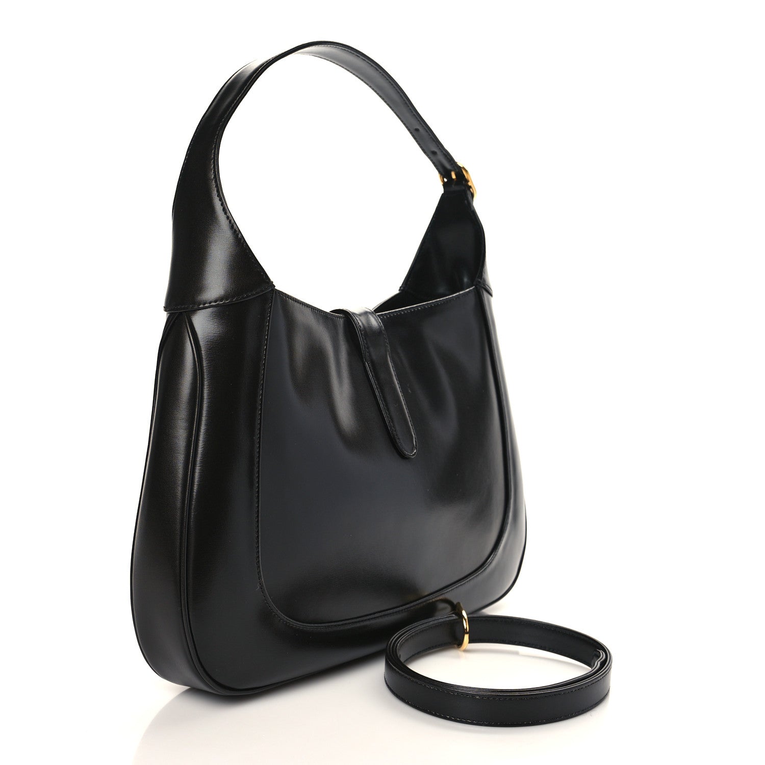 Gucci Boarded Dyana Lux Calfskin Medium Jackie 1961 Hobo Black 3 of 9