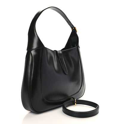 Gucci Boarded Dyana Lux Calfskin Medium Jackie 1961 Hobo Black 3 of 9