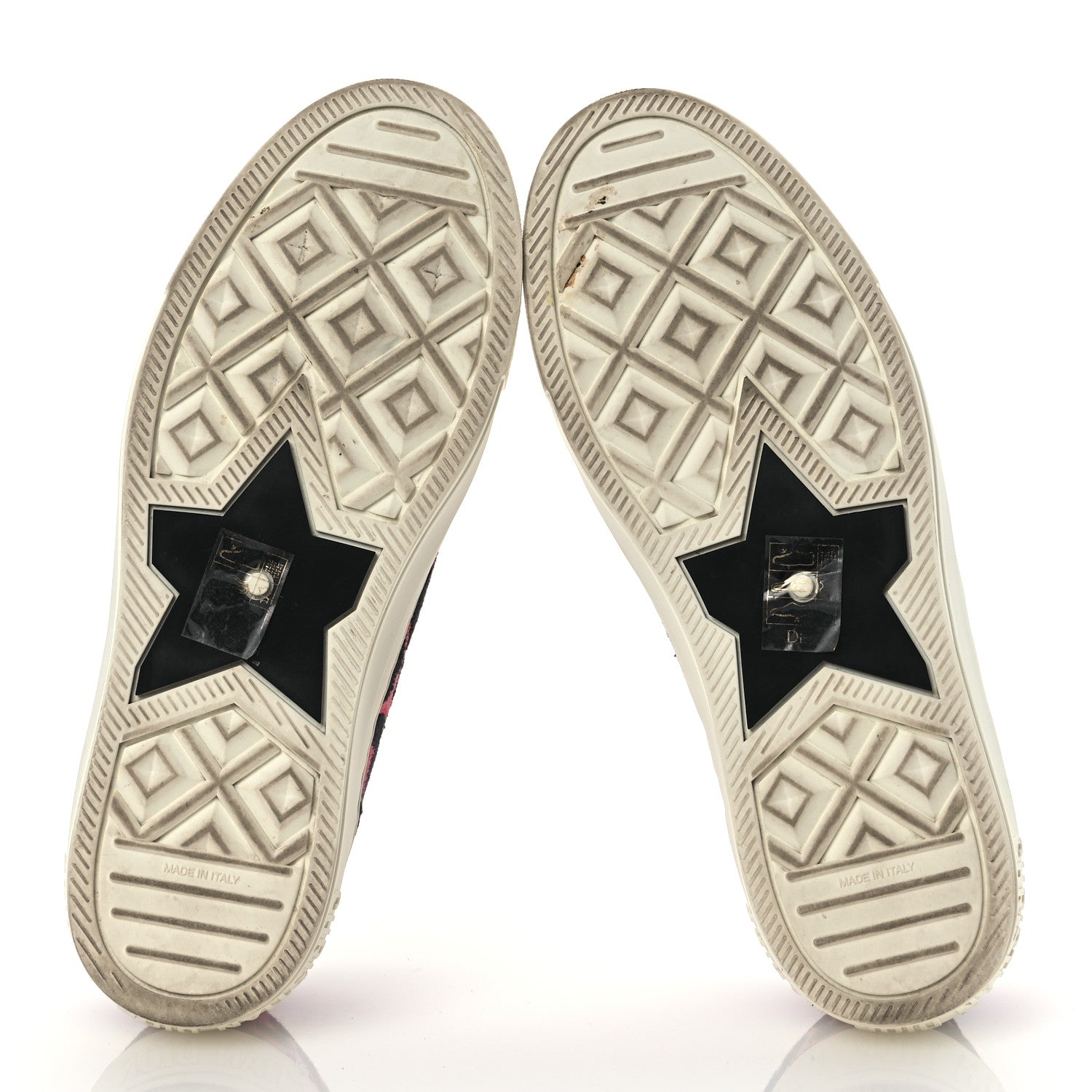 Christian Dior Canvas Leopard Embroidered Womens Walk N Dior Low Top Sneakers 37.5 Framboise 7 of 15
