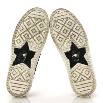 Christian Dior Canvas Leopard Embroidered Womens Walk N Dior Low Top Sneakers 37.5 Framboise 7 of 15