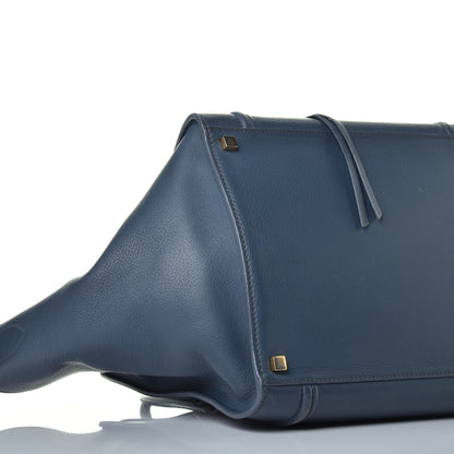 Celine Supple Calfskin Medium Phantom Luggage Blue 7 of 8