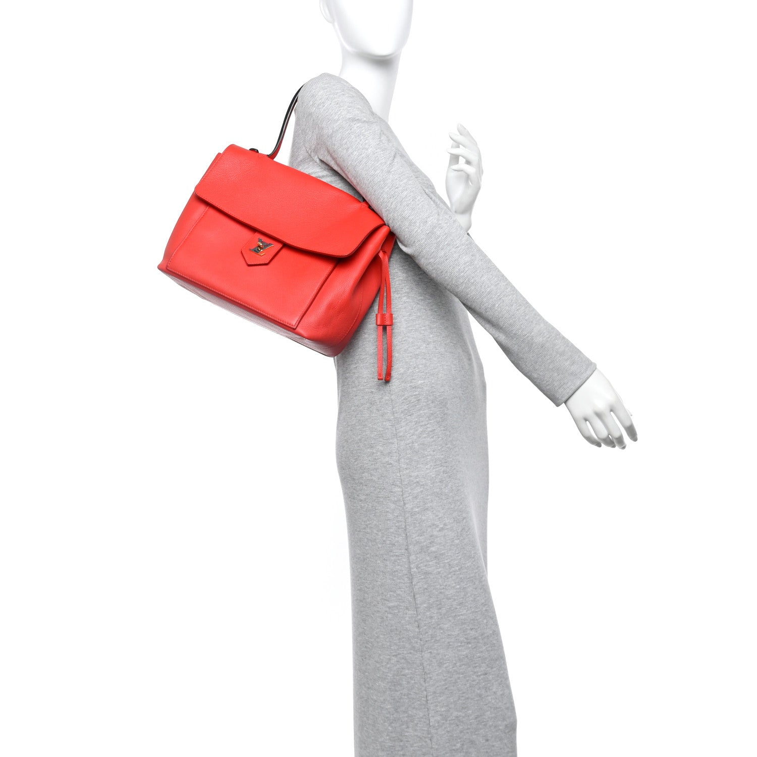 Louis Vuitton Calfskin Lockme PM Rouge 2 of 10