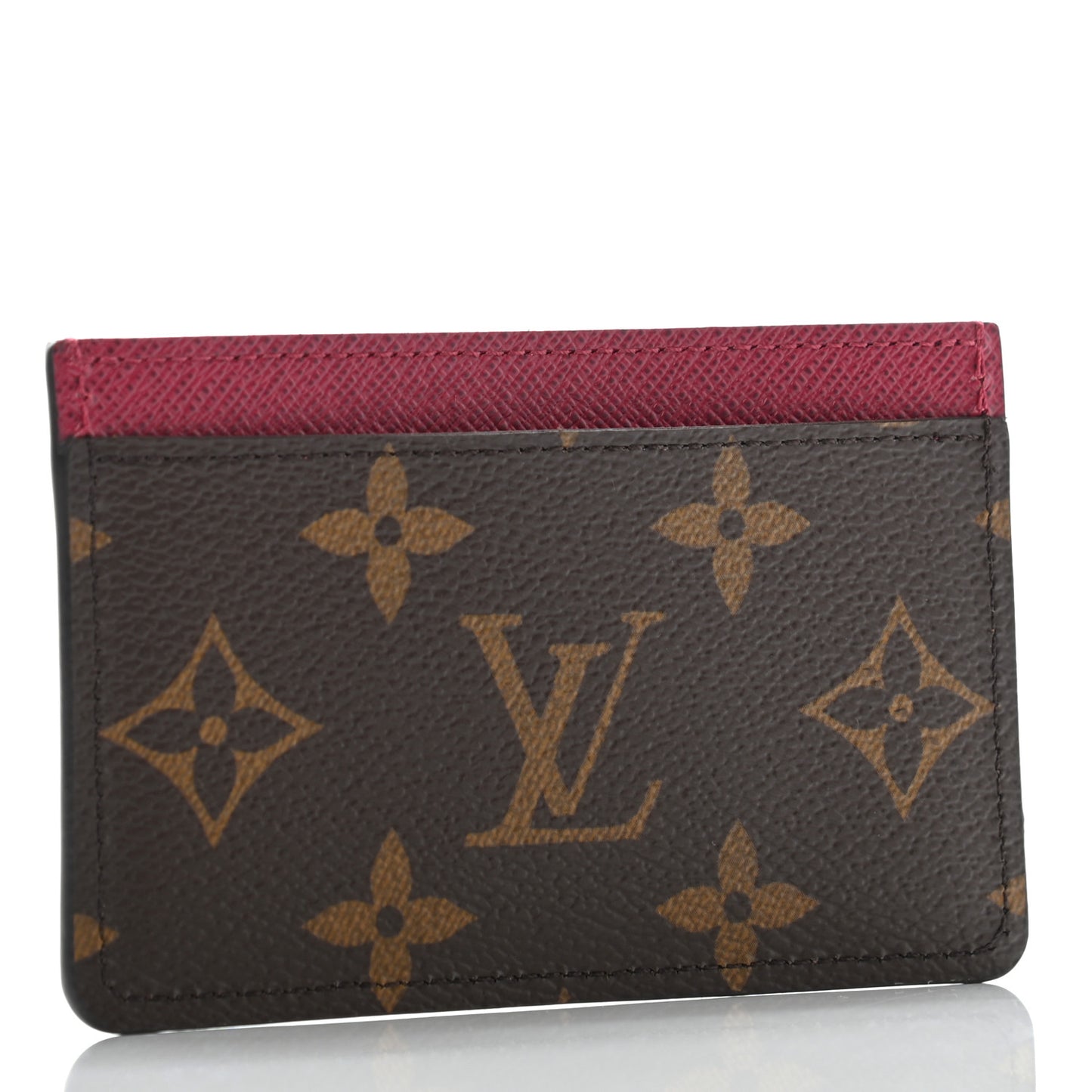 Monogram Card Holder Fuchsia