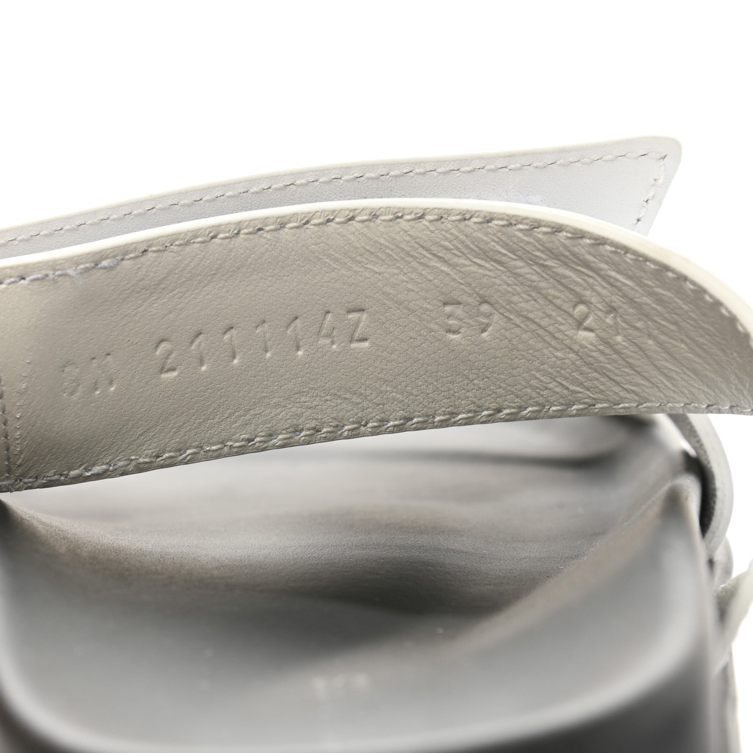 Hermes Calfskin Womens Chypre Sandals 39 White 8 of 9